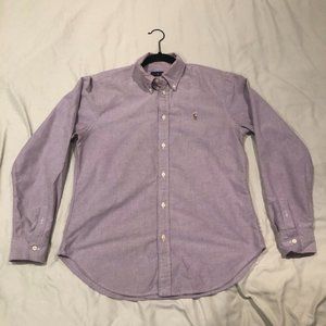 Ralph Lauren Pink / Purple Denim Shirt M